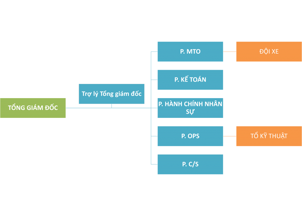 Sơ đồ tổ chức của Green Logistics